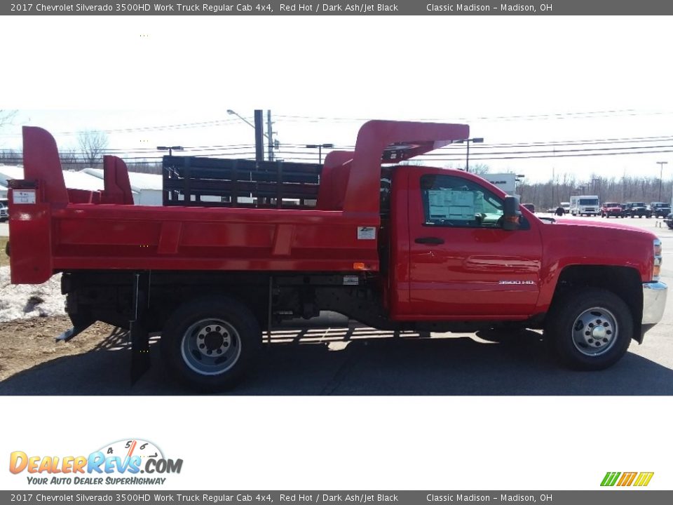 2017 Chevrolet Silverado 3500HD Work Truck Regular Cab 4x4 Red Hot / Dark Ash/Jet Black Photo #4