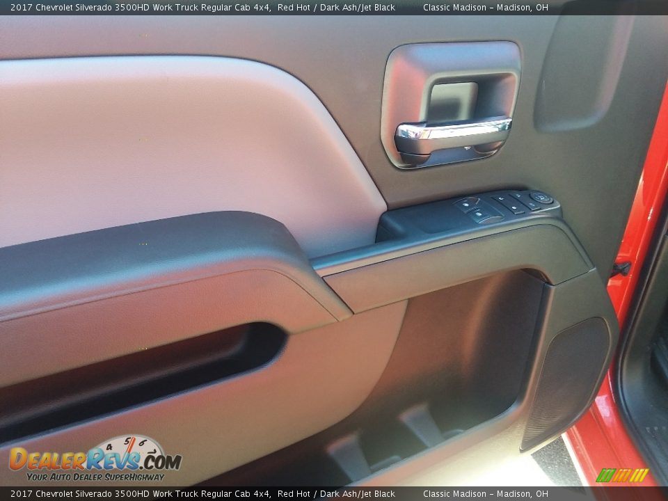 2017 Chevrolet Silverado 3500HD Work Truck Regular Cab 4x4 Red Hot / Dark Ash/Jet Black Photo #6