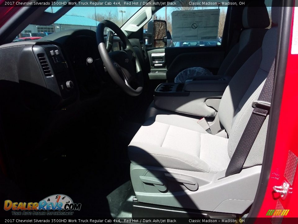 2017 Chevrolet Silverado 3500HD Work Truck Regular Cab 4x4 Red Hot / Dark Ash/Jet Black Photo #7