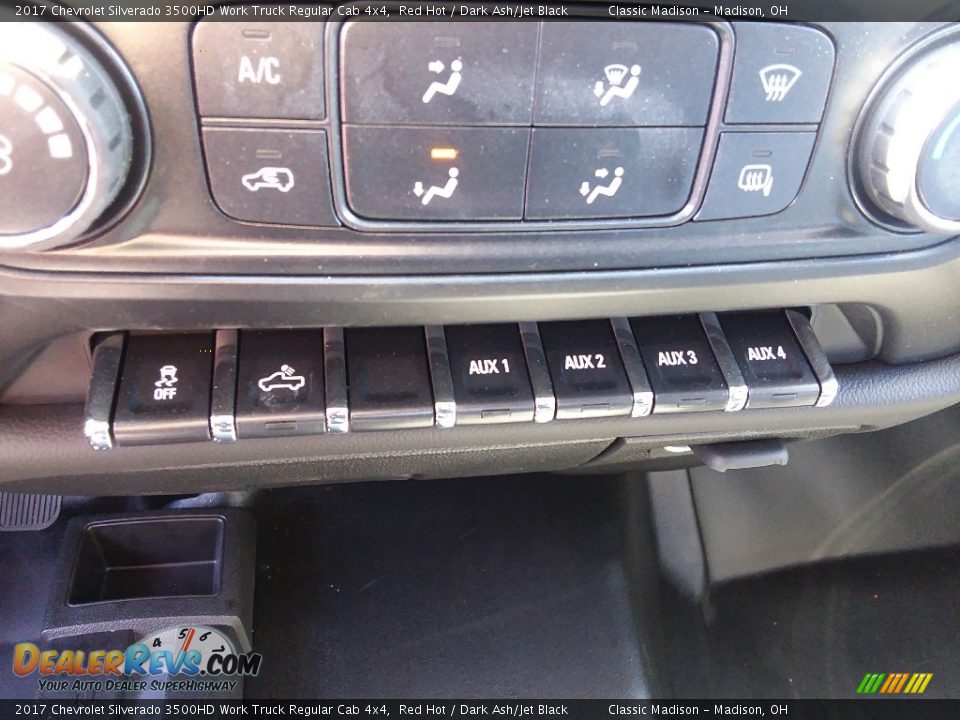 2017 Chevrolet Silverado 3500HD Work Truck Regular Cab 4x4 Red Hot / Dark Ash/Jet Black Photo #10