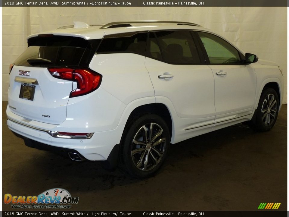 2018 GMC Terrain Denali AWD Summit White / ­Light Platinum/­Taupe Photo #2