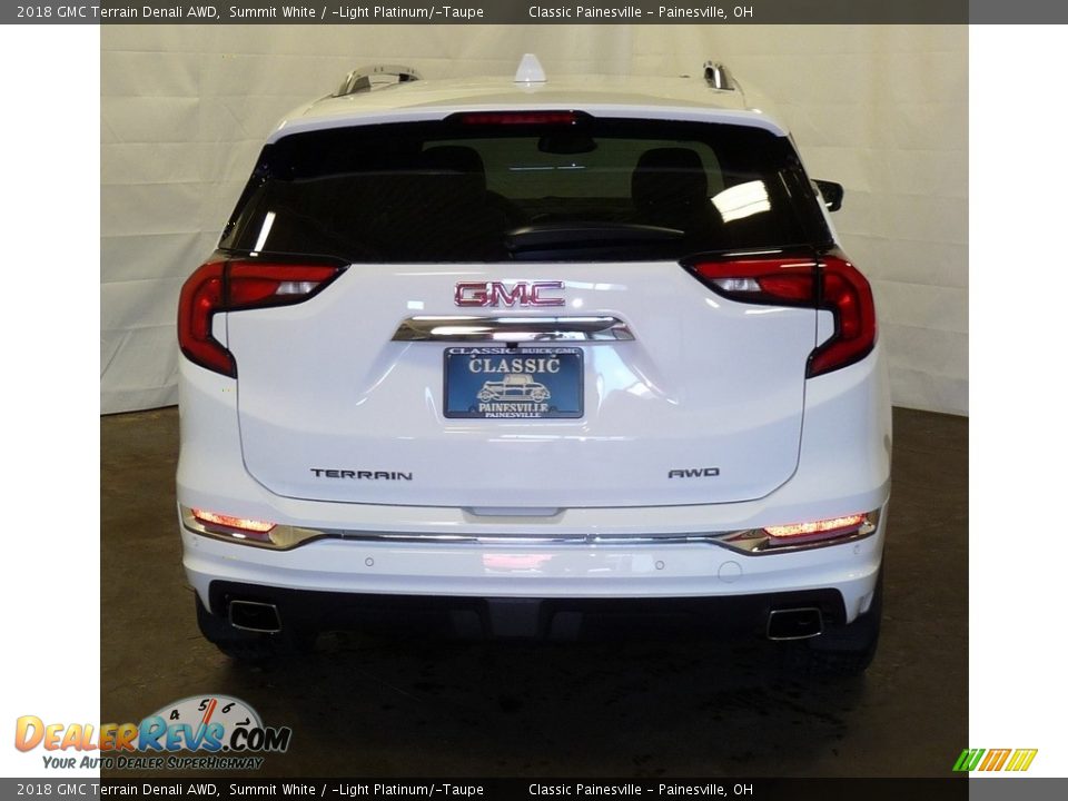 2018 GMC Terrain Denali AWD Summit White / ­Light Platinum/­Taupe Photo #3