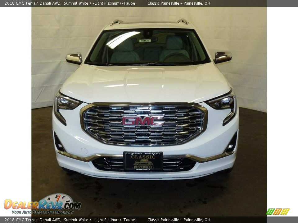 2018 GMC Terrain Denali AWD Summit White / ­Light Platinum/­Taupe Photo #4