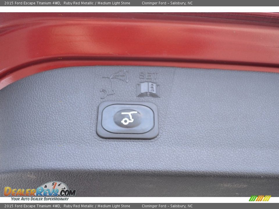 2015 Ford Escape Titanium 4WD Ruby Red Metallic / Medium Light Stone Photo #14