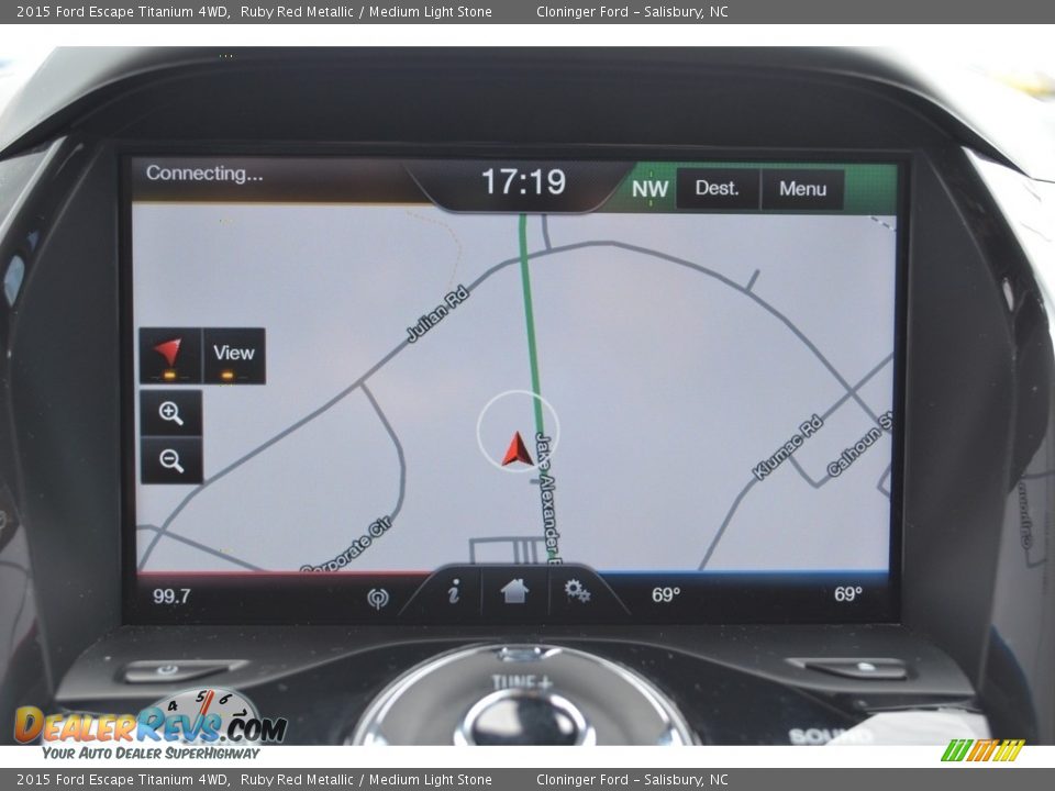 2015 Ford Escape Titanium 4WD Ruby Red Metallic / Medium Light Stone Photo #20