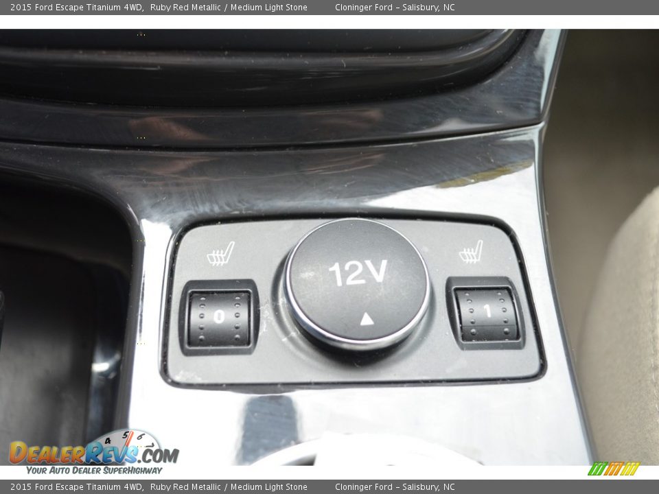 2015 Ford Escape Titanium 4WD Ruby Red Metallic / Medium Light Stone Photo #23