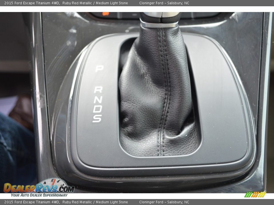 2015 Ford Escape Titanium 4WD Ruby Red Metallic / Medium Light Stone Photo #24