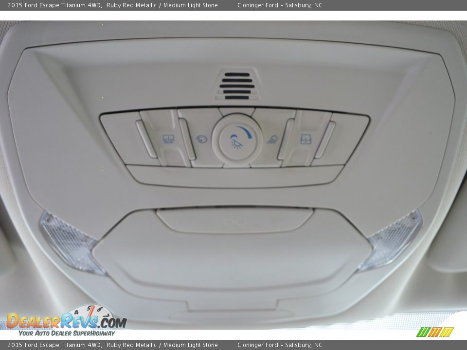 2015 Ford Escape Titanium 4WD Ruby Red Metallic / Medium Light Stone Photo #29