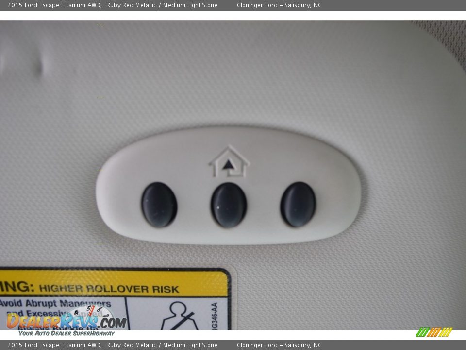 2015 Ford Escape Titanium 4WD Ruby Red Metallic / Medium Light Stone Photo #30