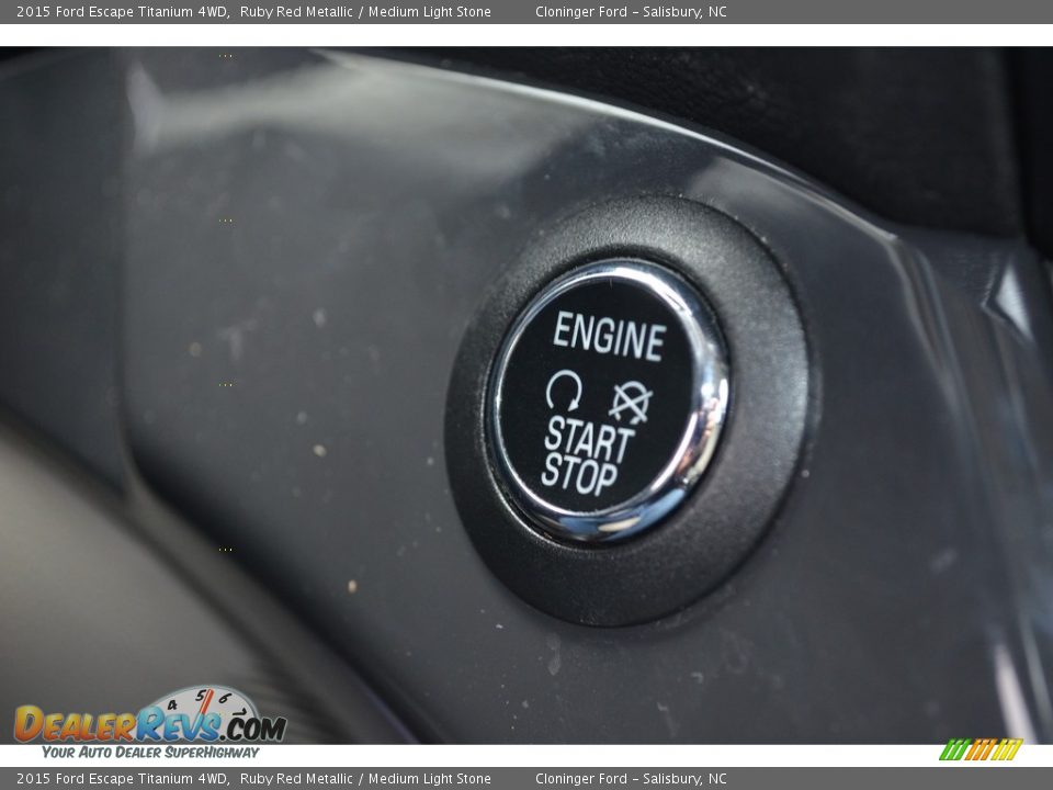 2015 Ford Escape Titanium 4WD Ruby Red Metallic / Medium Light Stone Photo #31