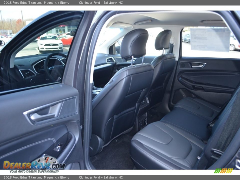 Rear Seat of 2018 Ford Edge Titanium Photo #8