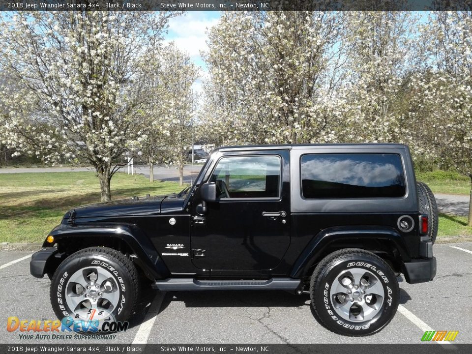 2018 Jeep Wrangler Sahara 4x4 Black / Black Photo #1
