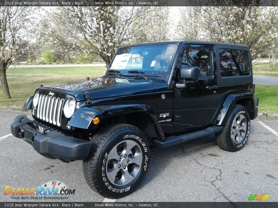 2018 Jeep Wrangler Sahara 4x4 Black / Black Photo #2