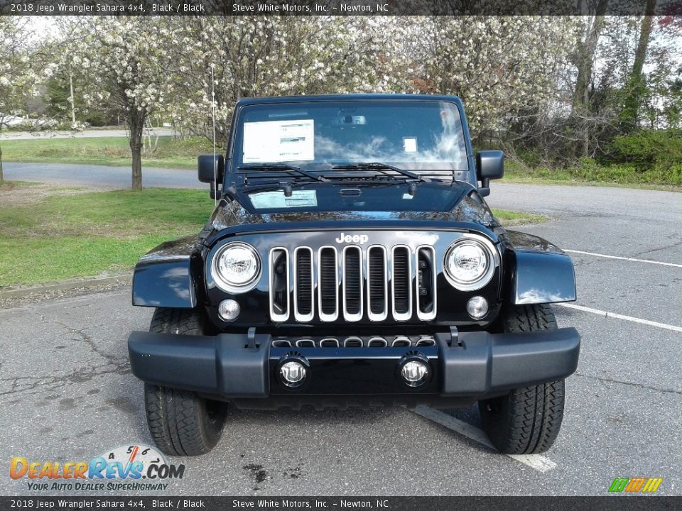 2018 Jeep Wrangler Sahara 4x4 Black / Black Photo #3