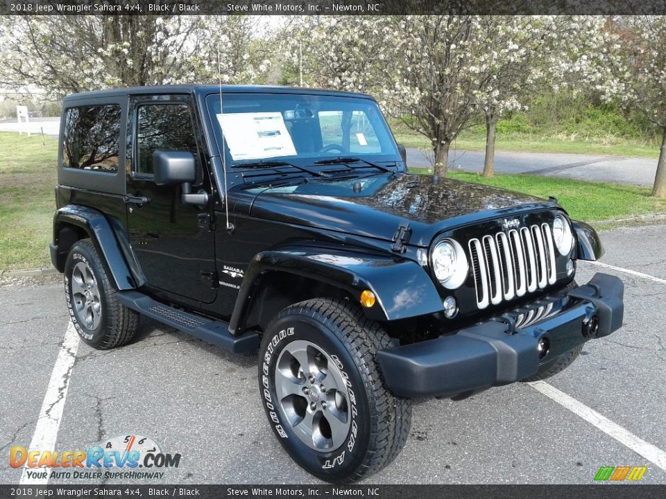 2018 Jeep Wrangler Sahara 4x4 Black / Black Photo #4