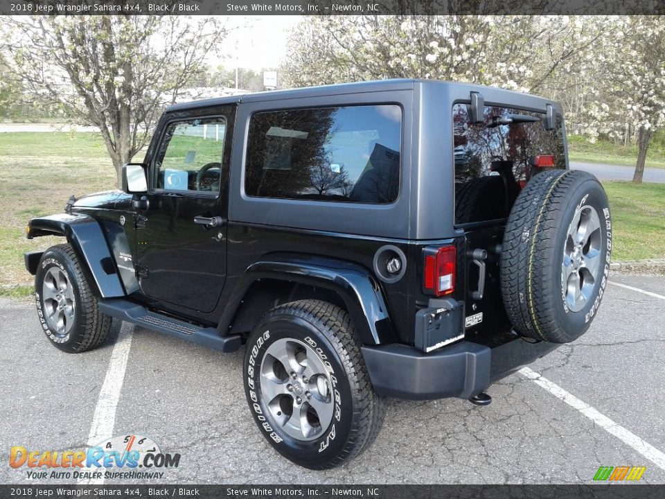 2018 Jeep Wrangler Sahara 4x4 Black / Black Photo #8