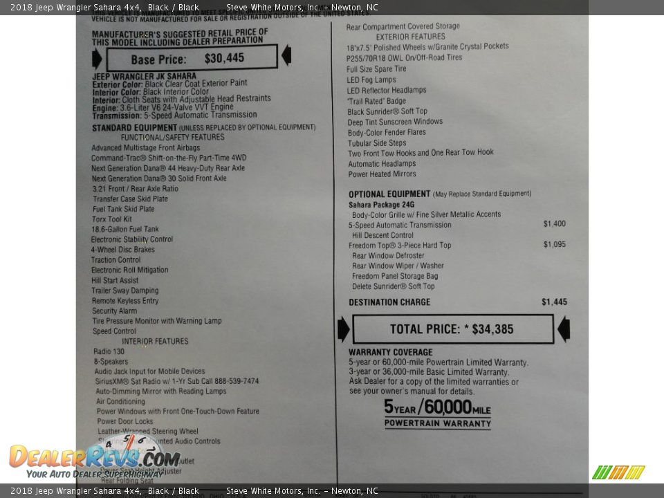 2018 Jeep Wrangler Sahara 4x4 Black / Black Photo #26