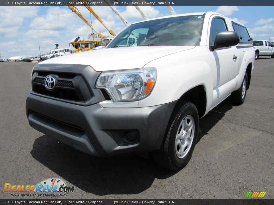 2013 Toyota Tacoma Regular Cab Super White / Graphite Photo #1