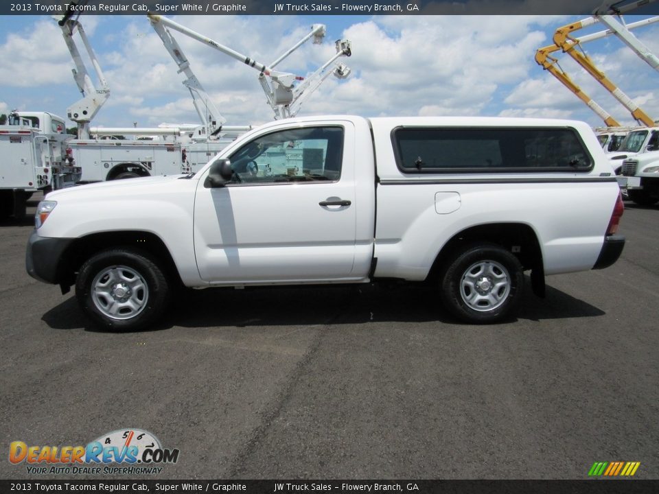 2013 Toyota Tacoma Regular Cab Super White / Graphite Photo #3