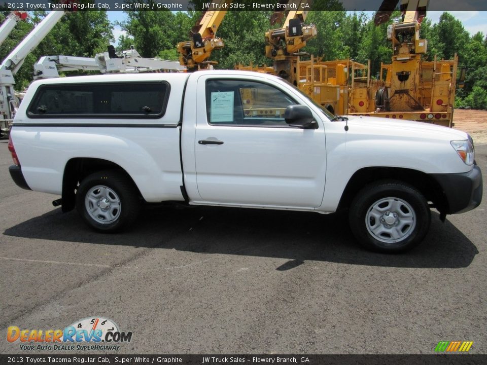 2013 Toyota Tacoma Regular Cab Super White / Graphite Photo #7