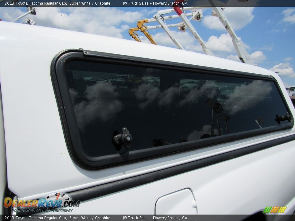 2013 Toyota Tacoma Regular Cab Super White / Graphite Photo #10