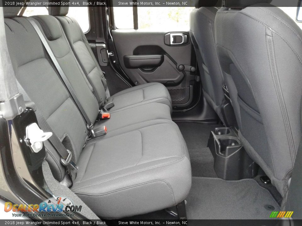 Rear Seat of 2018 Jeep Wrangler Unlimited Sport 4x4 Photo #15