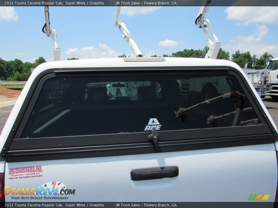 2013 Toyota Tacoma Regular Cab Super White / Graphite Photo #13