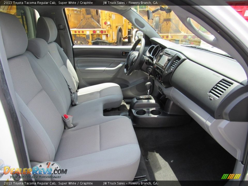 2013 Toyota Tacoma Regular Cab Super White / Graphite Photo #19