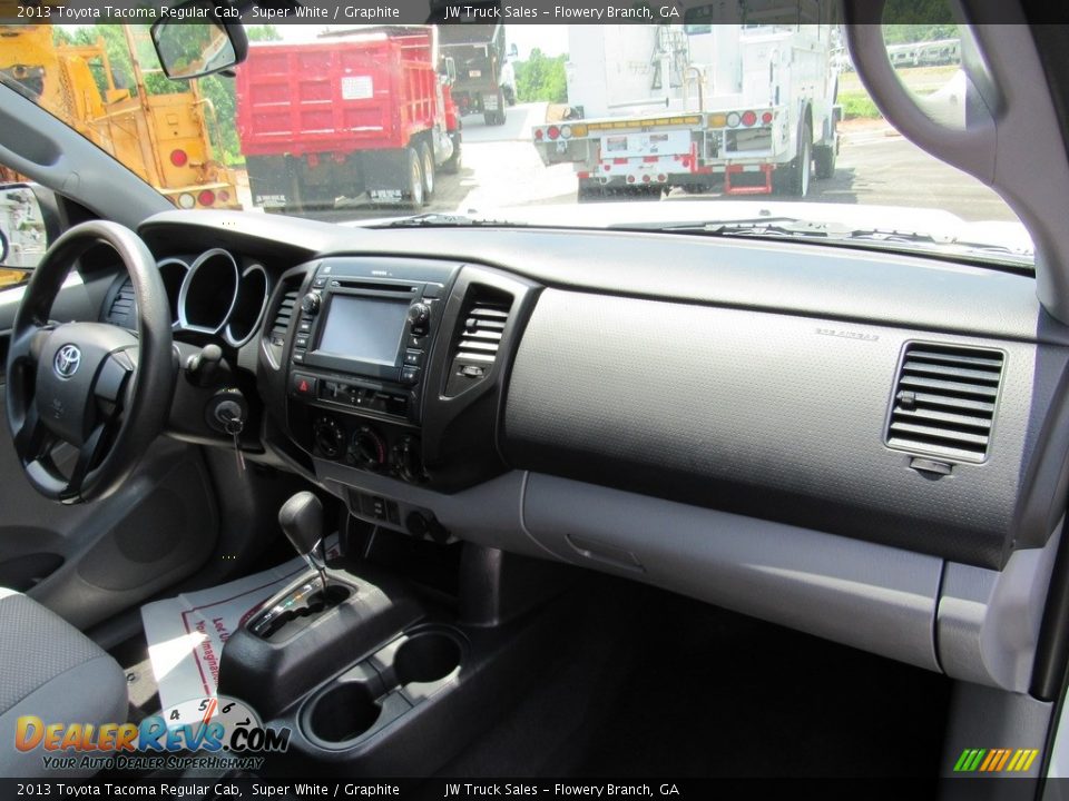 2013 Toyota Tacoma Regular Cab Super White / Graphite Photo #20