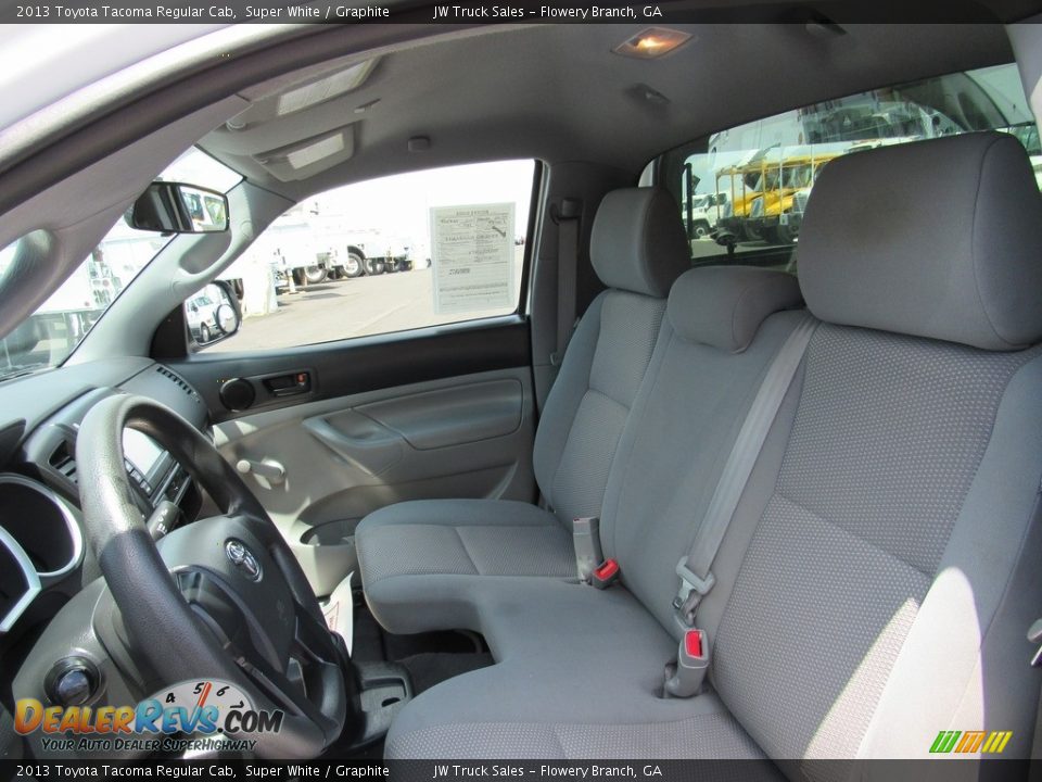 2013 Toyota Tacoma Regular Cab Super White / Graphite Photo #23