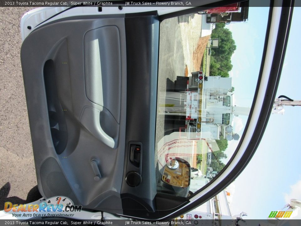 2013 Toyota Tacoma Regular Cab Super White / Graphite Photo #26