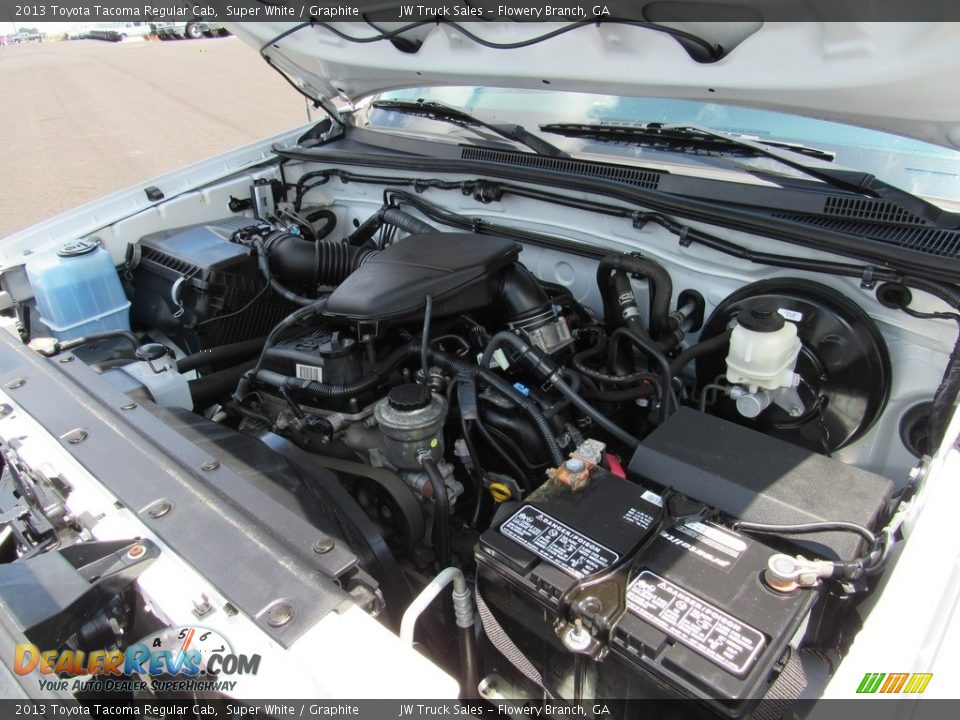 2013 Toyota Tacoma Regular Cab Super White / Graphite Photo #27