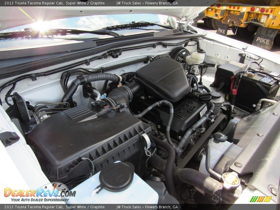 2013 Toyota Tacoma Regular Cab Super White / Graphite Photo #28