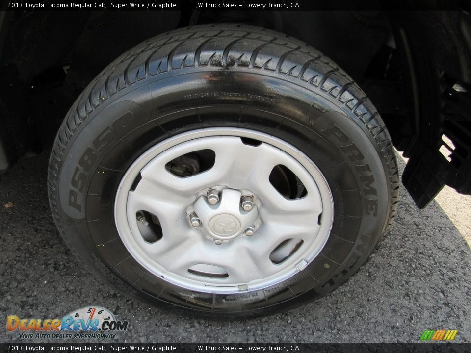 2013 Toyota Tacoma Regular Cab Super White / Graphite Photo #30
