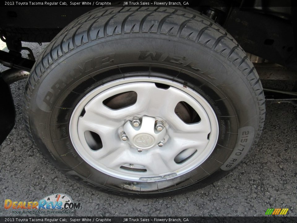 2013 Toyota Tacoma Regular Cab Super White / Graphite Photo #32