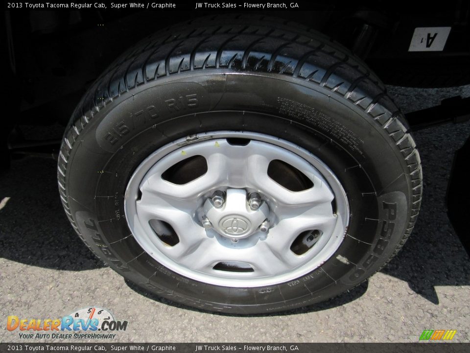 2013 Toyota Tacoma Regular Cab Super White / Graphite Photo #34