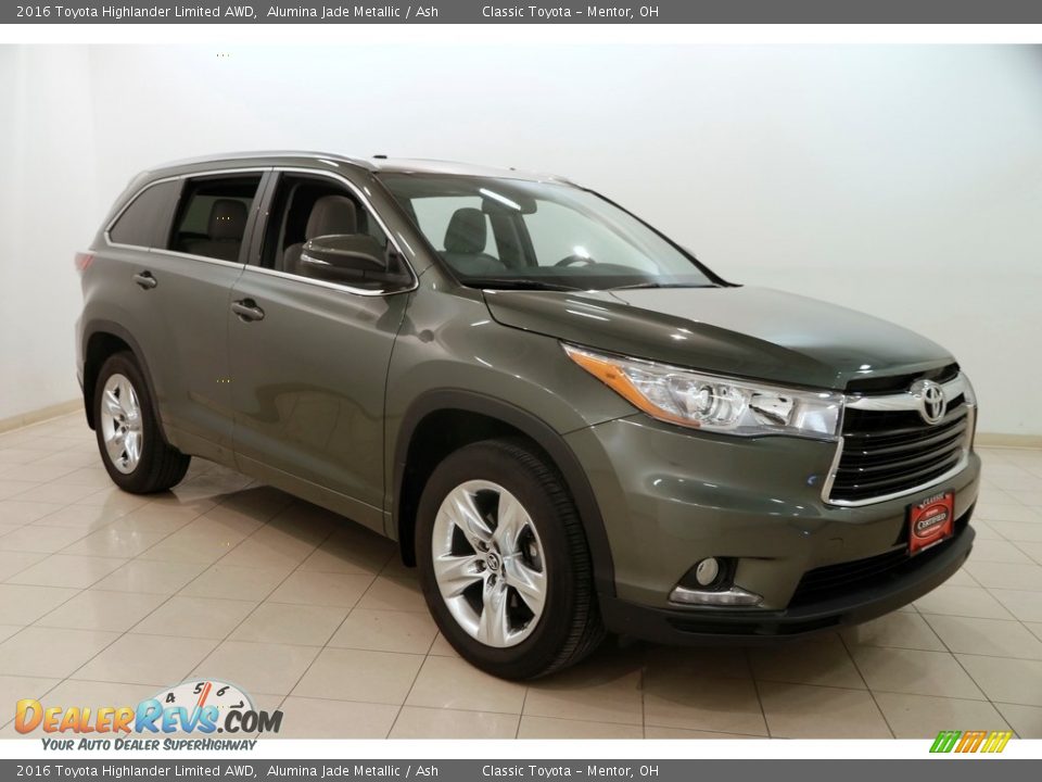 2016 Toyota Highlander Limited AWD Alumina Jade Metallic / Ash Photo #1