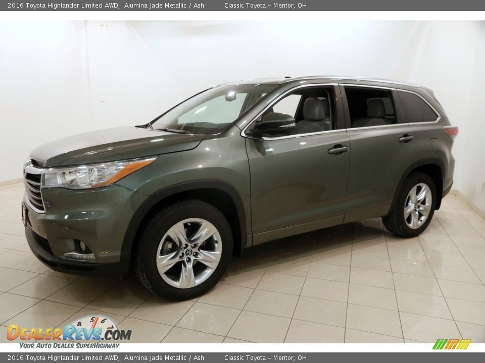 2016 Toyota Highlander Limited AWD Alumina Jade Metallic / Ash Photo #3