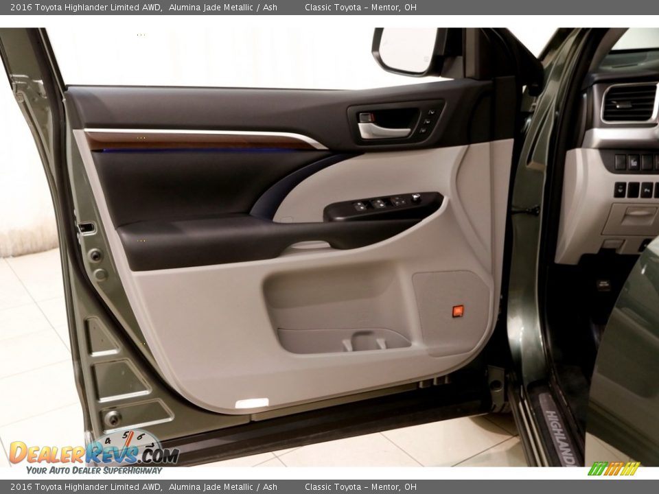 2016 Toyota Highlander Limited AWD Alumina Jade Metallic / Ash Photo #4