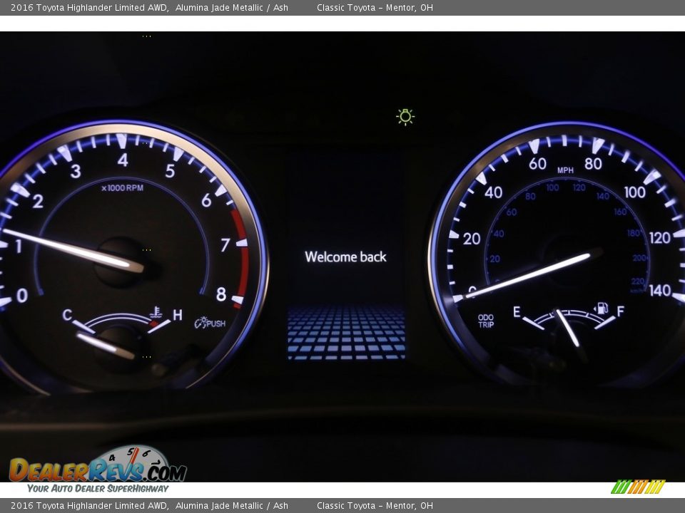 2016 Toyota Highlander Limited AWD Alumina Jade Metallic / Ash Photo #8