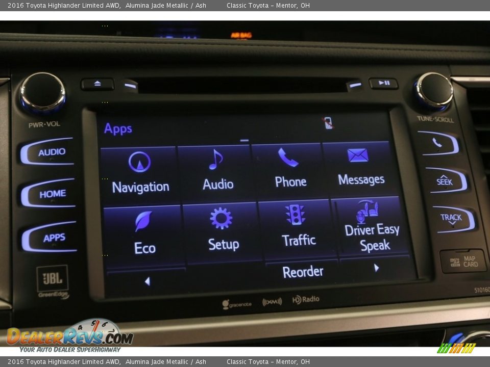 2016 Toyota Highlander Limited AWD Alumina Jade Metallic / Ash Photo #11