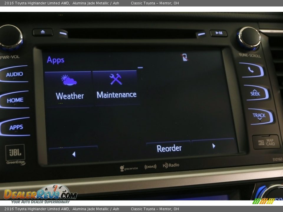 2016 Toyota Highlander Limited AWD Alumina Jade Metallic / Ash Photo #12