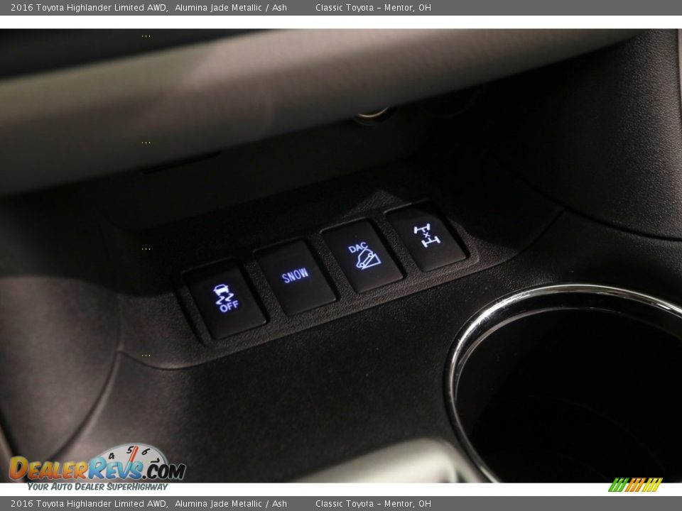 2016 Toyota Highlander Limited AWD Alumina Jade Metallic / Ash Photo #17