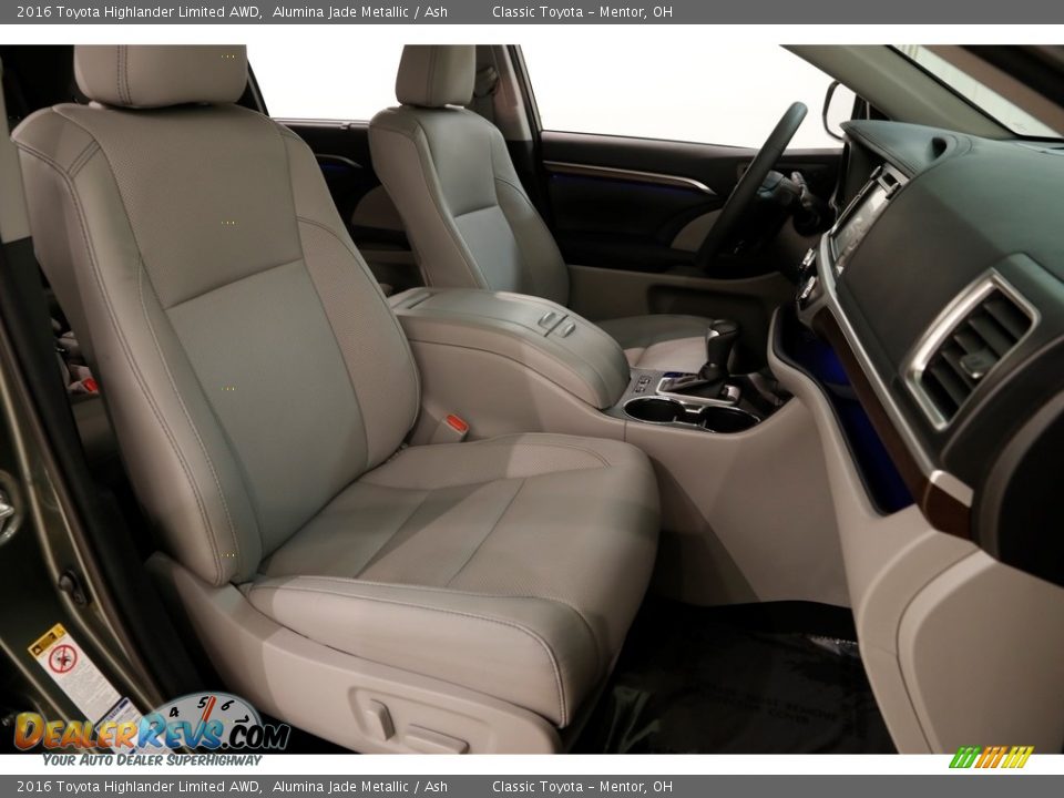 2016 Toyota Highlander Limited AWD Alumina Jade Metallic / Ash Photo #19