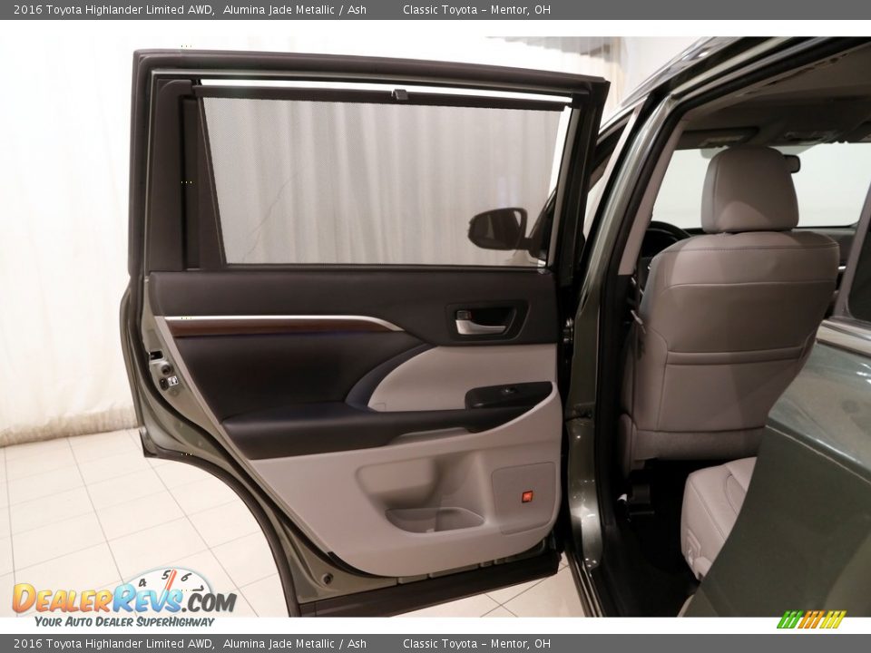 2016 Toyota Highlander Limited AWD Alumina Jade Metallic / Ash Photo #22