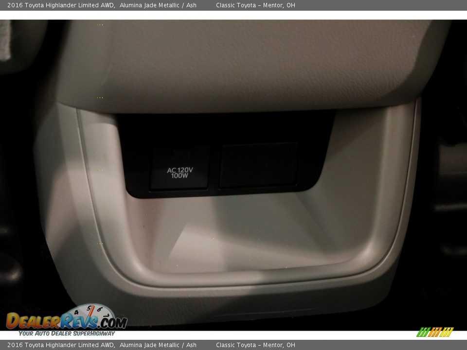 2016 Toyota Highlander Limited AWD Alumina Jade Metallic / Ash Photo #27