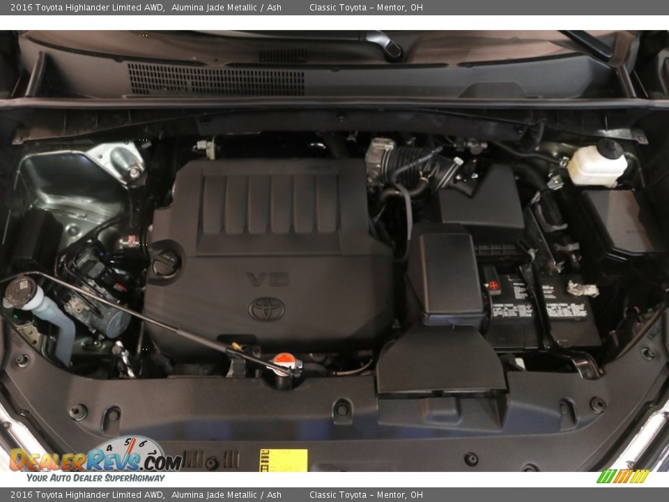 2016 Toyota Highlander Limited AWD Alumina Jade Metallic / Ash Photo #29