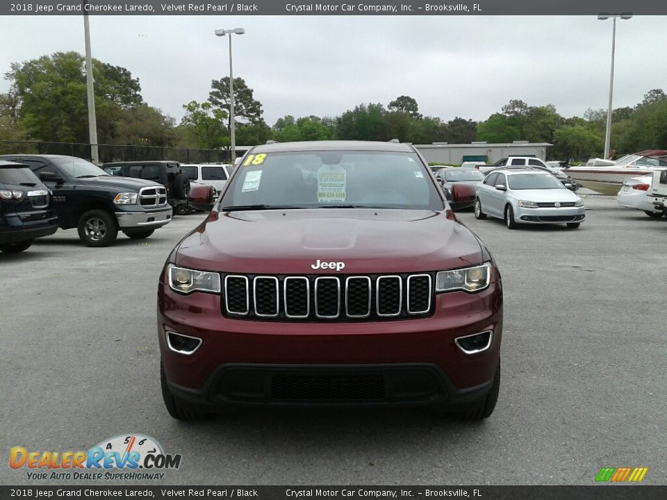 2018 Jeep Grand Cherokee Laredo Velvet Red Pearl / Black Photo #7