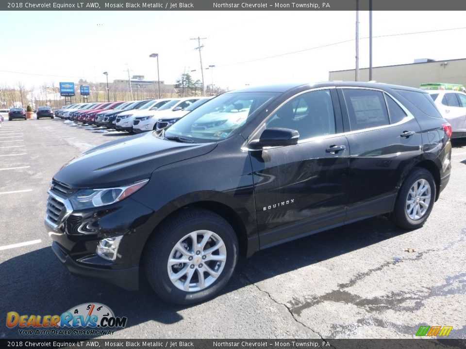 2018 Chevrolet Equinox LT AWD Mosaic Black Metallic / Jet Black Photo #1