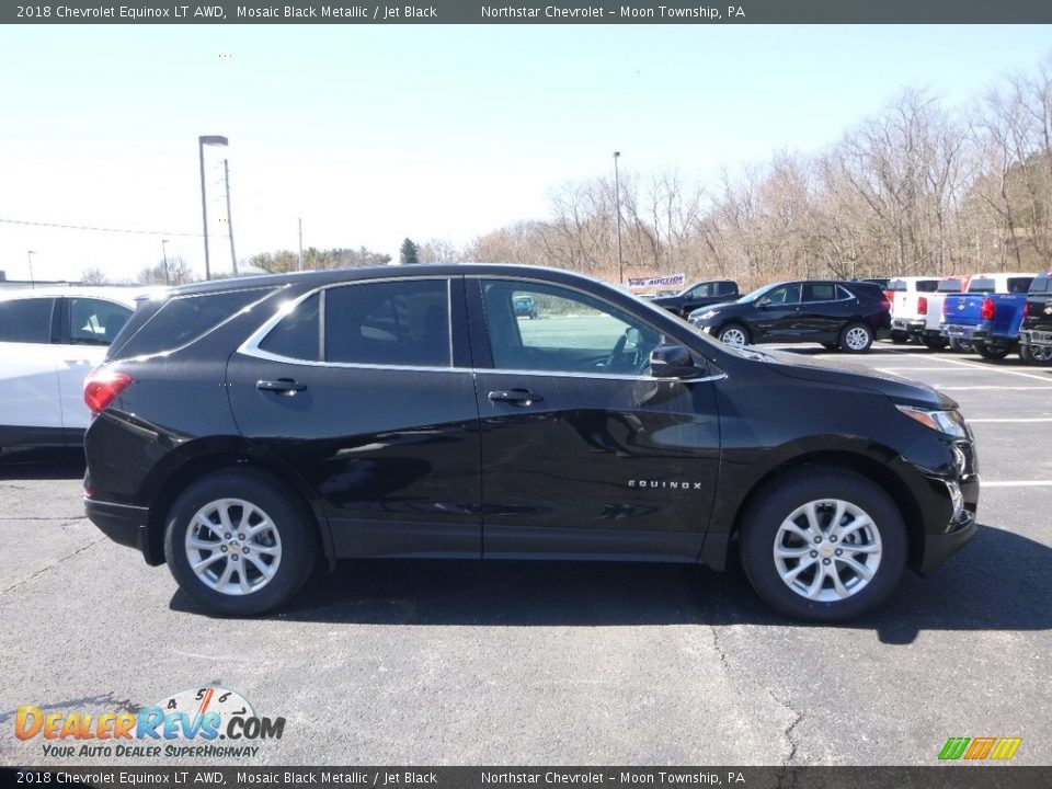 2018 Chevrolet Equinox LT AWD Mosaic Black Metallic / Jet Black Photo #5